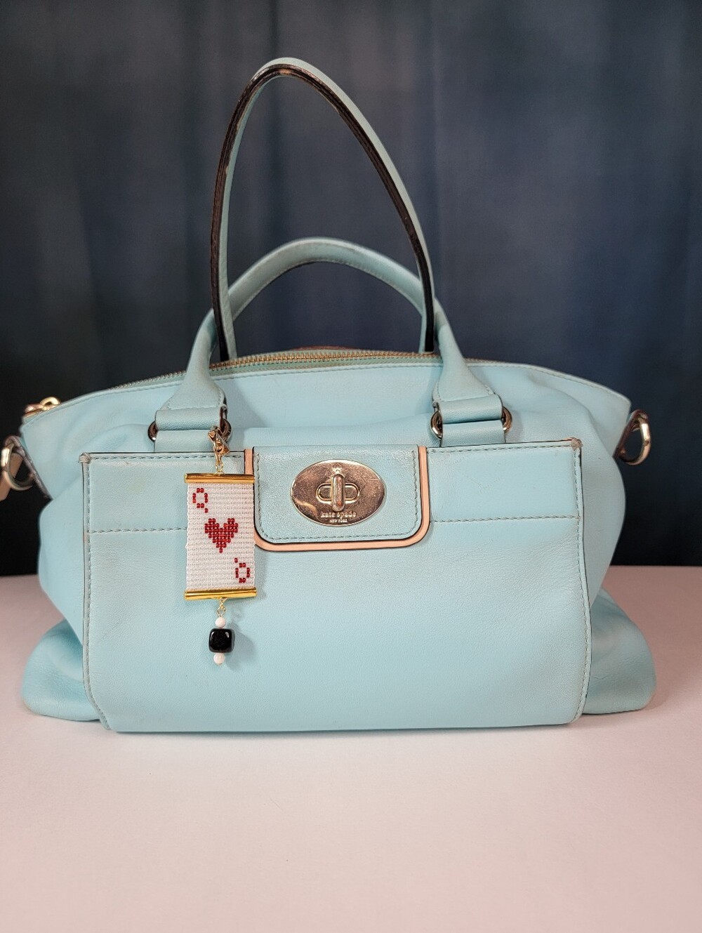 Handmade Queen Of Hearts Bag Charm